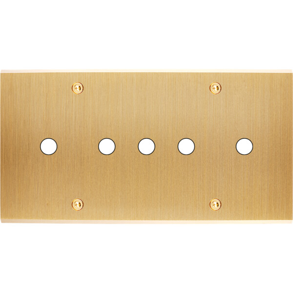 Façade Confidence Laiton double horizontale 5 PUSH à vis (185-410) - Modelec - 185410