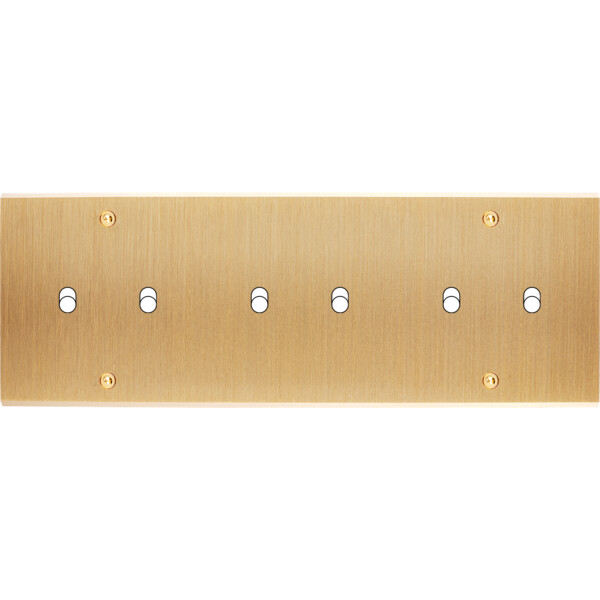 Façade Confidence Laiton triple horizontale 2 basculeurs 2 basculeurs 2 basculeurs à vis (306-410) - Modelec - 306410