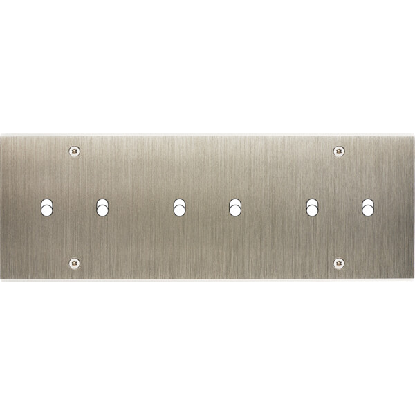 Façade Confidence Laiton  Acier triple horizontale 2 basculeurs 2 basculeurs 2 basculeurs à vis (306-412) - Modelec - 306412