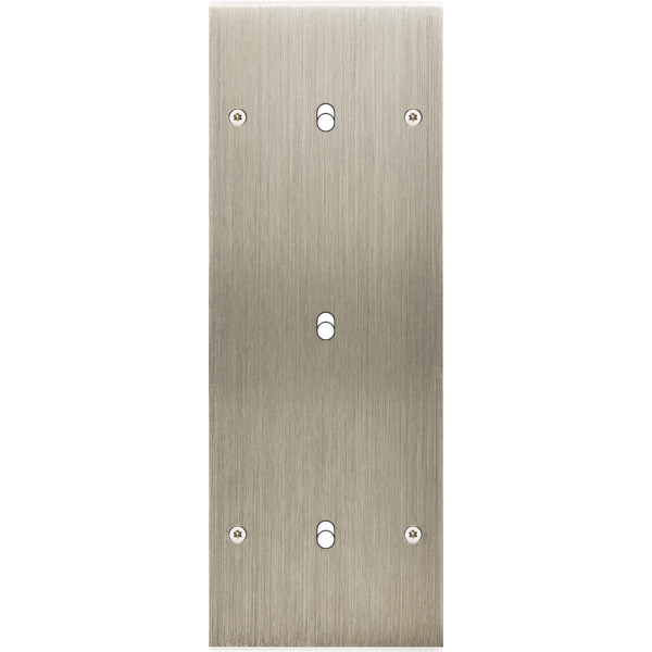 Façade Confidence Laiton  Acier triple verticale 1 basculeur 1 basculeur 1 basculeur à vis (353-412) - Modelec - 353412