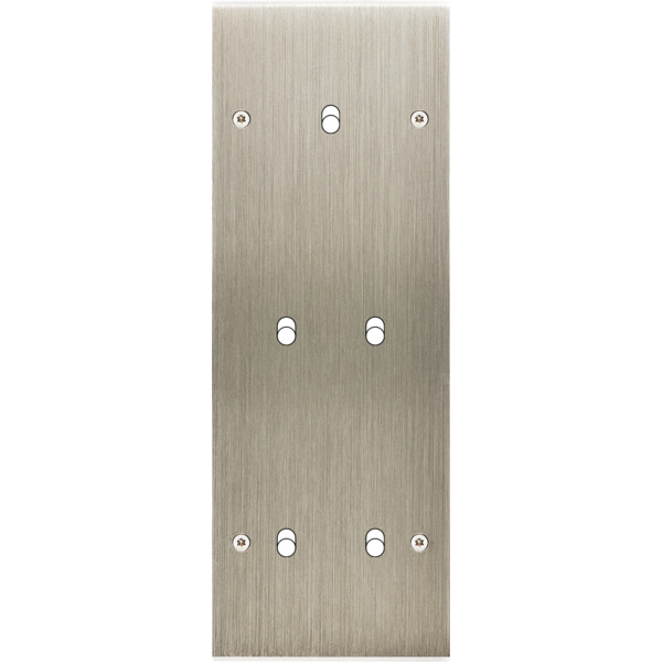 Façade Confidence Laiton  Acier triple verticale 1 basculeur 2 basculeurs 2 basculeurs à vis (355-412) - Modelec - 355412