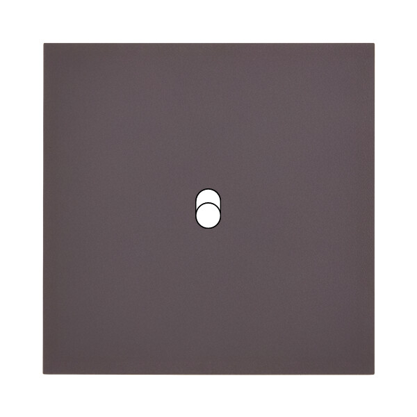 Façade Désir Anthracite Mat Simple 1 trou oblong; Façade à clip. - Modelec - 131819