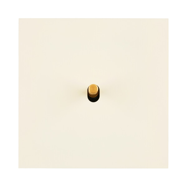 Façade Désir Ivoire Mat Simple 1 trou oblong; Façade à clip. - Modelec - 131821