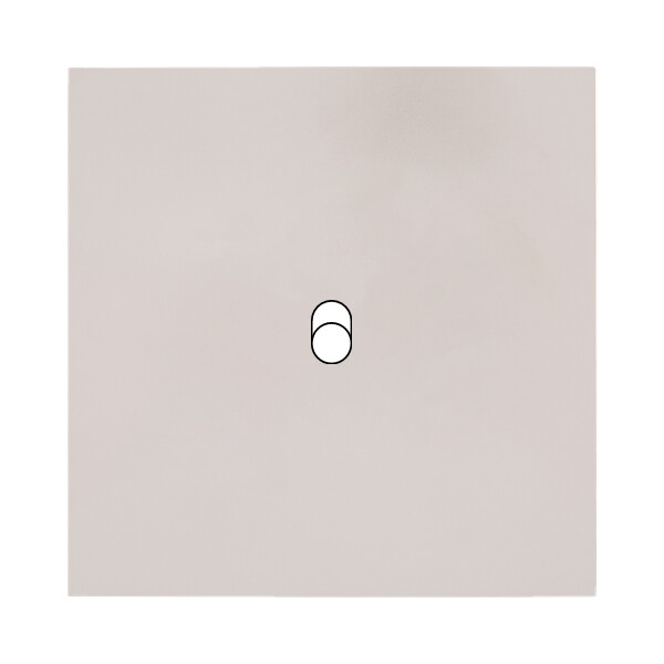 Façade Désir Gris Perle Mat Simple 1 trou oblong; Façade à clip. - Modelec - 131823
