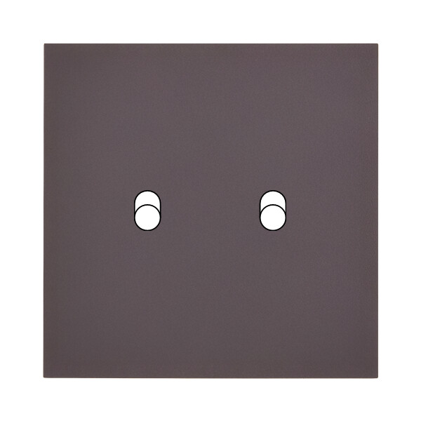 Façade Désir Anthracite Mat Simple 2 trous oblong; Façade à clip. - Modelec - 132819