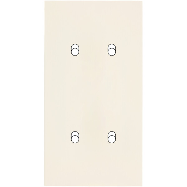 Façade Désir Ivoire Mat Double Verticale B2 B2 - Modelec - 154821