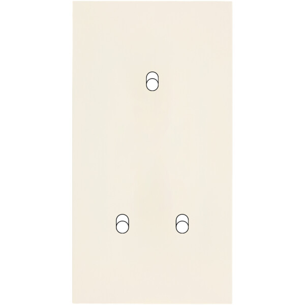 Façade Désir Ivoire Mat Double Verticale B1 B2 - Modelec - 155821