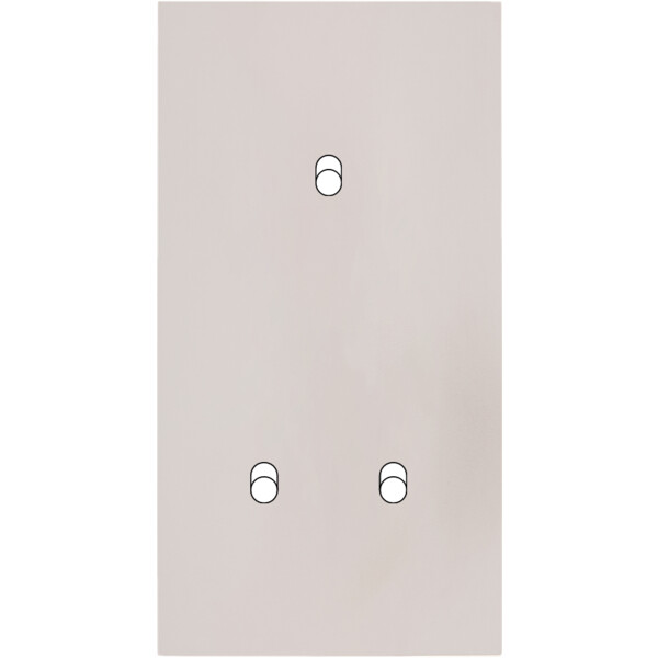 Façade Désir Gris Perle Mat Double Verticale B1 B2 - Modelec - 155823