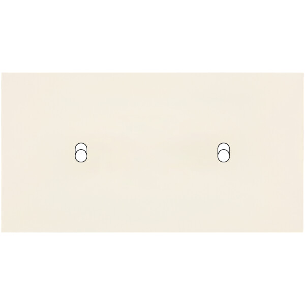 Façade Désir Ivoire Mat Double Horizontale B1 B1 - Modelec - 172821