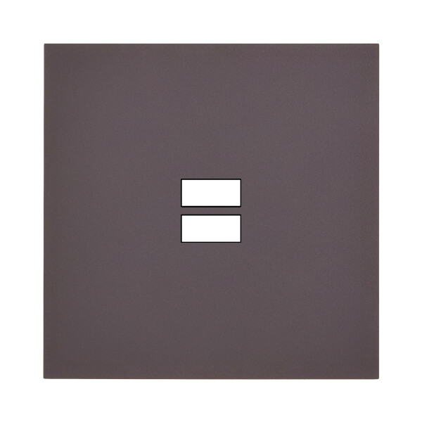 Façade Désir Anthracite Mat Simple 1 trou USB; Façade à clip. - Modelec - 189819