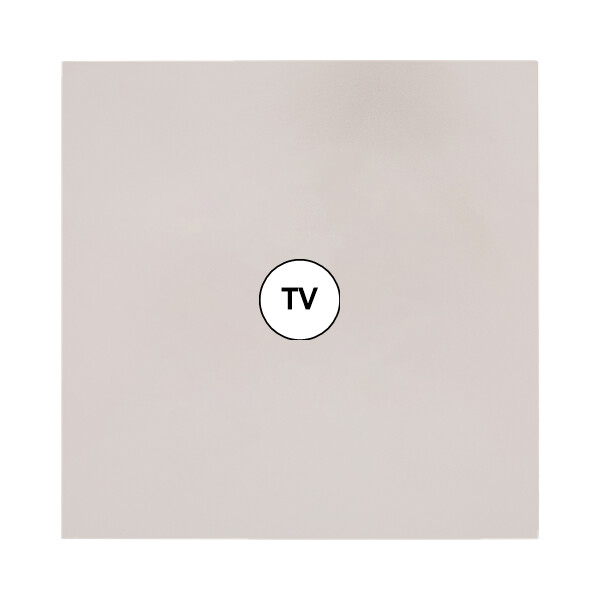 Façade Désir Gris Perle Mat Simple télévision; Façade à clip. - Modelec - 194823