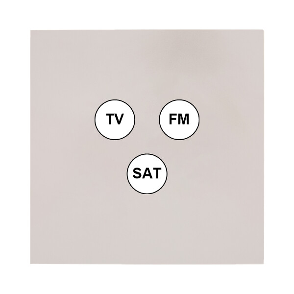 Façade Désir Gris Perle Mat Simple Tv-Fm-Sat; Façade à clip. - Modelec - 196823