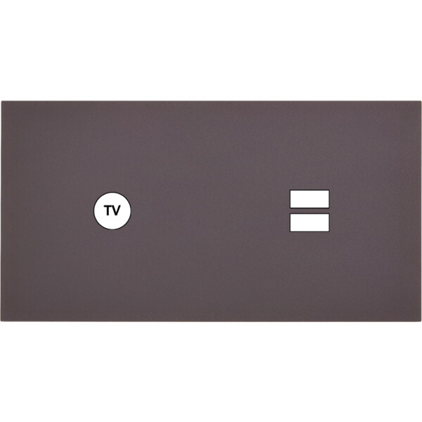 Façade Désir Anthracite Mat Double Horizontale C1 U1 - Modelec - 255819