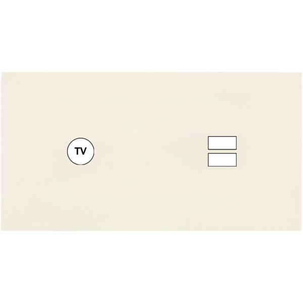 Façade Désir Ivoire Mat Double Horizontale C1 U1 - Modelec - 255821