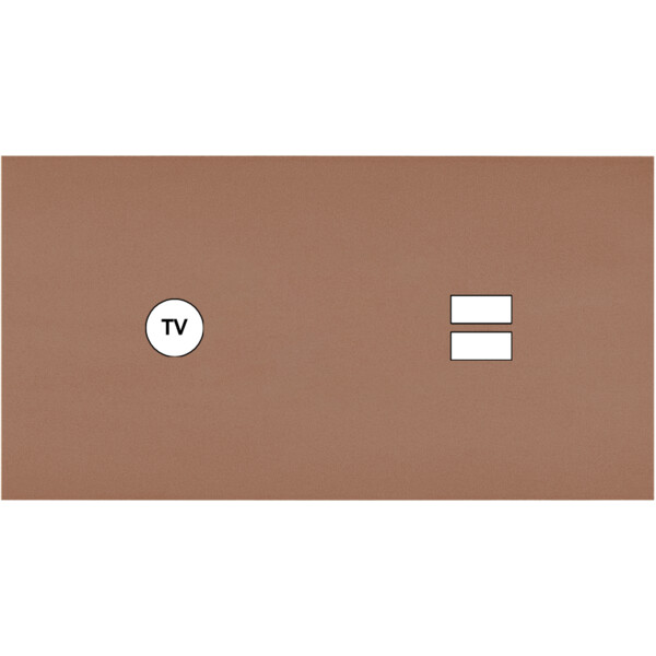 Façade Désir Moka Mat Double Horizontale C1 U1 - Modelec - 255825