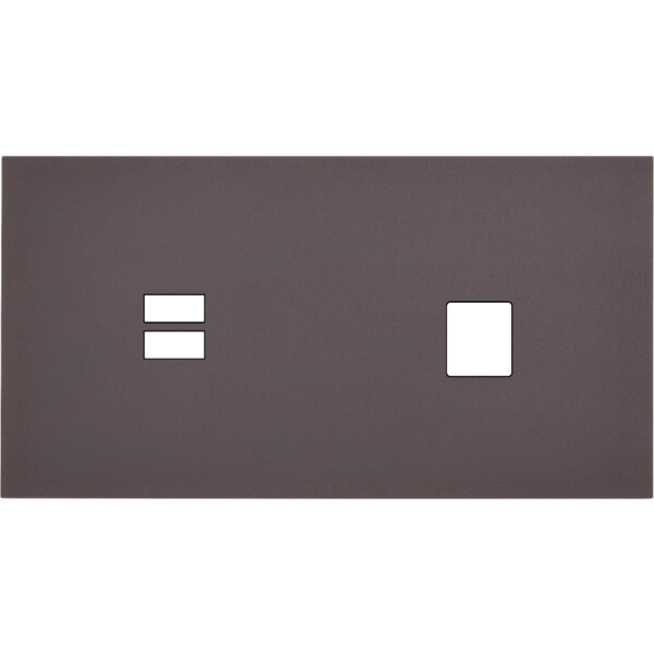Façade Désir Anthracite Mat Double Horizontale U1 M1 - Modelec - 256819