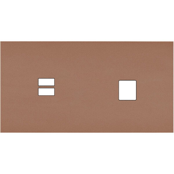 Façade Désir Moka Mat Double Horizontale U1 M1 - Modelec - 256825