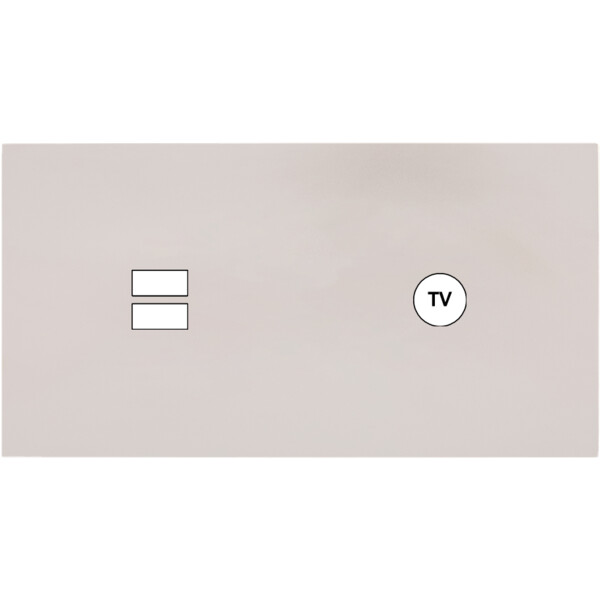 Façade Désir Gris Perle Mat Double Horizontale U1 C1 - Modelec - 257823