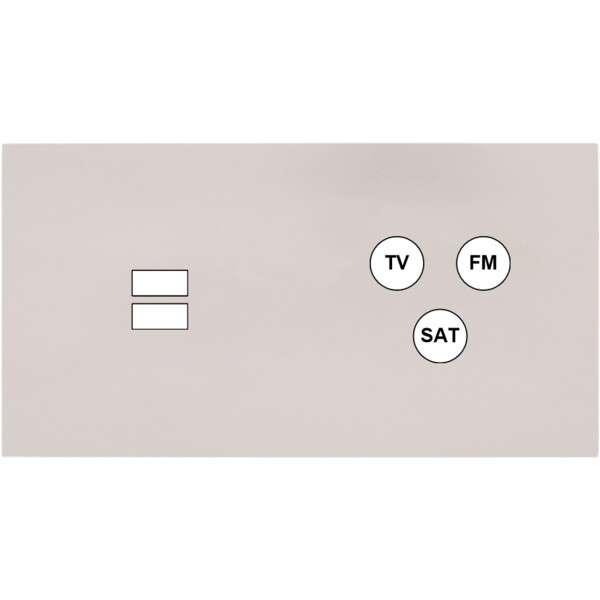 Façade Désir Gris Perle Mat Double Horizontale U1 C3 - Modelec - 258823