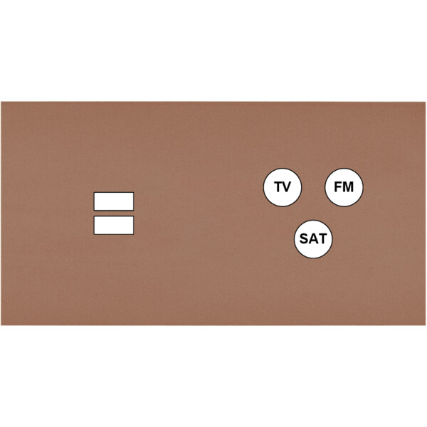 Façade Désir Moka Mat Double Horizontale U1 C3 - Modelec - 258825