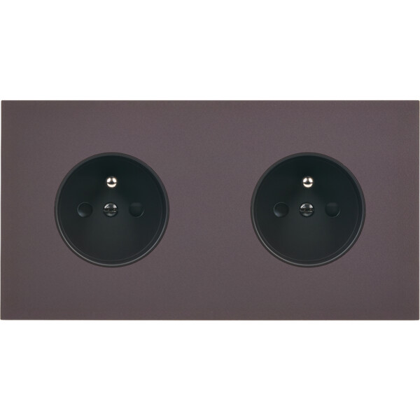 Façade Désir Anthracite Mat Double Horizontale PC Pc - Modelec - 260819