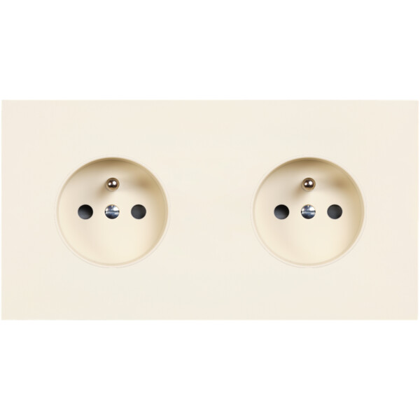 Façade Désir Ivoire Mat Double Horizontale PC Pc - Modelec - 260821
