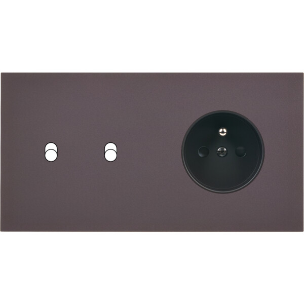 Façade Désir Anthracite Mat Double Horizontale B2 Pc - Modelec - 262819