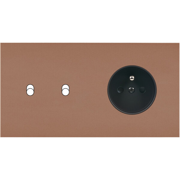 Façade Désir Moka Mat Double Horizontale B2 Pc - Modelec - 262825