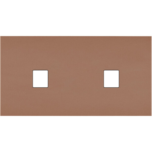Façade Désir Moka Mat Double Horizontale 1 Media 1 Media - Modelec - 266825