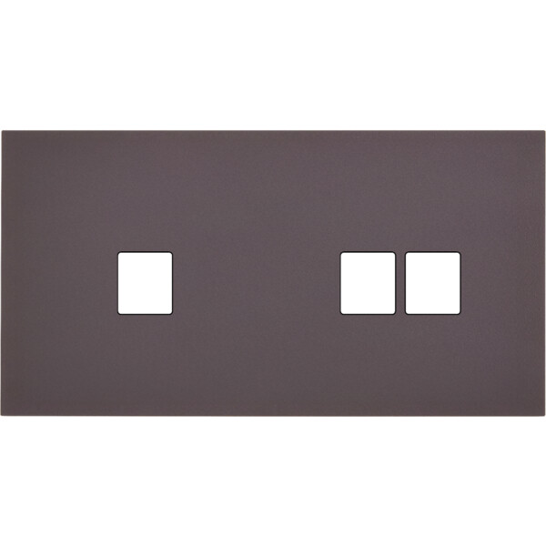 Façade Désir Anthracite Mat Double Horizontale 1 Media 2 Medias - Modelec - 267819