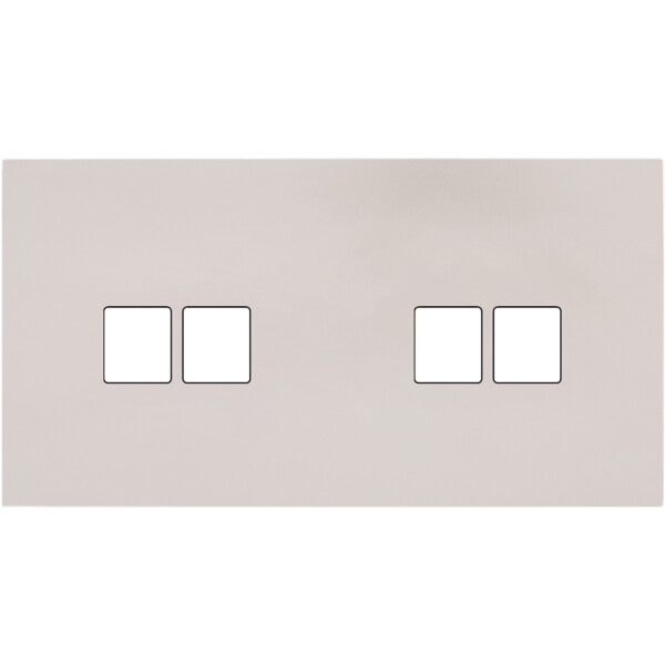 Façade Désir Gris Perle Mat Double Horizontale 2 Medias 2 Medias - Modelec - 268823