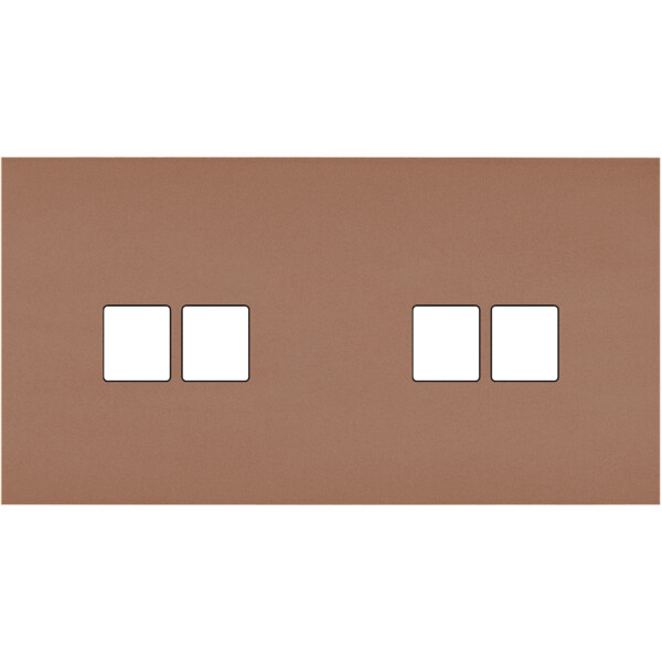 Façade Désir Moka Mat Double Horizontale 2 Medias 2 Medias - Modelec - 268825