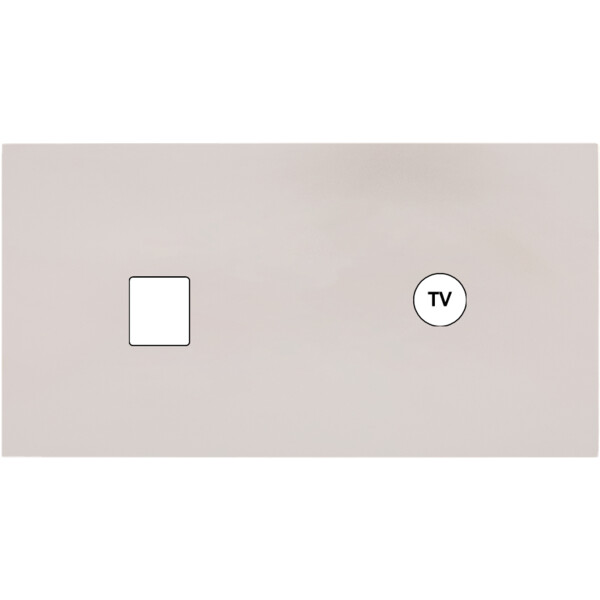 Façade Désir Gris Perle Mat Double Horizontale M1 C1 - Modelec - 271823