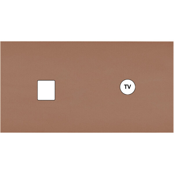 Façade Désir Moka Mat Double Horizontale M1 C1 - Modelec - 271825
