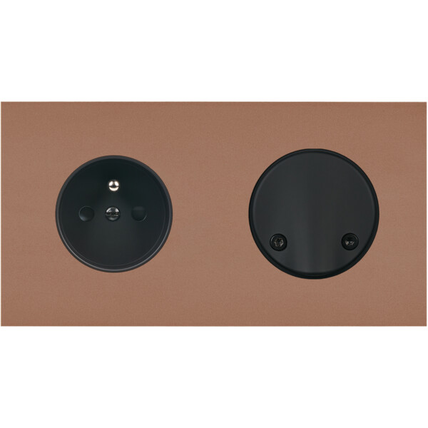 Façade Désir Moka Mat Double Horizontale PC Sc - Modelec - 272825