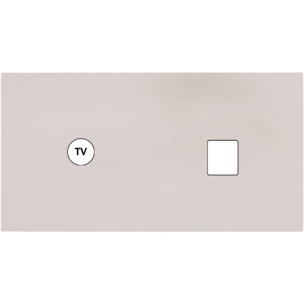 Façade Désir Gris Perle Mat Double Horizontale C1 M1 - Modelec - 273823