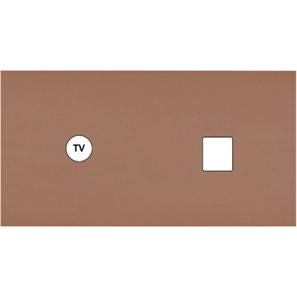 Façade Désir Moka Mat Double Horizontale C1 M1 - Modelec - 273825