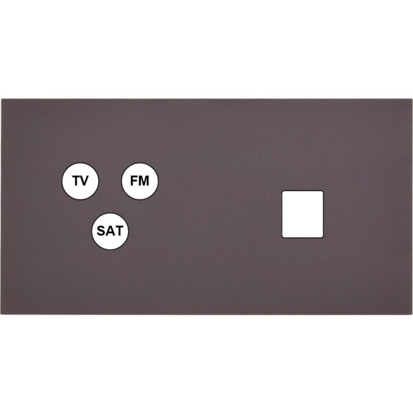 Façade Désir Anthracite Mat Double Horizontale C3 M1 - Modelec - 274819