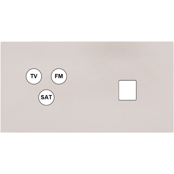 Façade Désir Gris Perle Mat Double Horizontale C3 M1 - Modelec - 274823