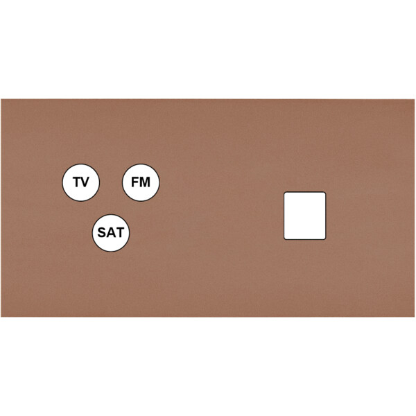 Façade Désir Moka Mat Double Horizontale C3 M1 - Modelec - 274825