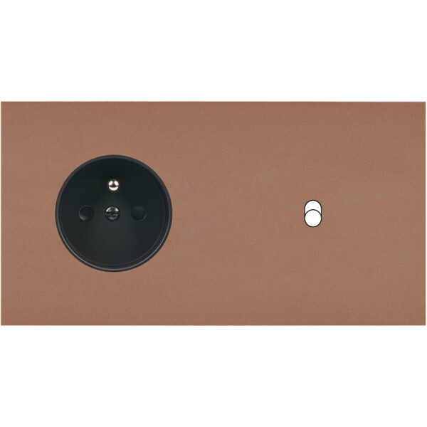 Façade Désir Moka Mat Double Horizontale PC B1 - Modelec - 277825