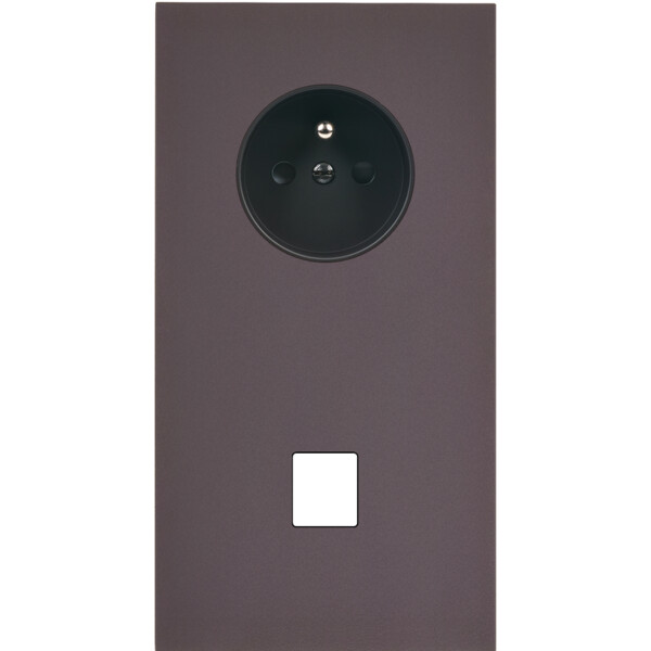 Façade Désir Anthracite Mat Double Verticale PC 1 Media - Modelec - 283819