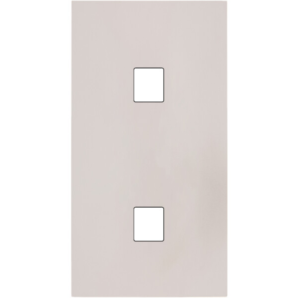 Façade Désir Gris Perle Mat Double Verticale 1 Media 1 Media - Modelec - 286823