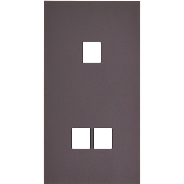 Façade Désir Anthracite Mat Double Verticale 1 Media 2 Medias - Modelec - 287819