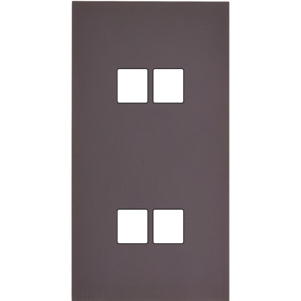 Façade Désir Anthracite Mat Double Verticale 2 Medias 2 Medias - Modelec - 288819
