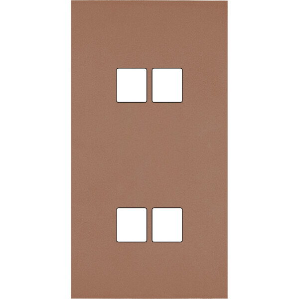 Façade Désir Moka Mat Double Verticale 2 Medias 2 Medias - Modelec - 288825