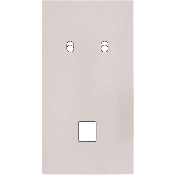 Façade Désir Gris Perle Mat Double Verticale B2 M1 - Modelec - 292823