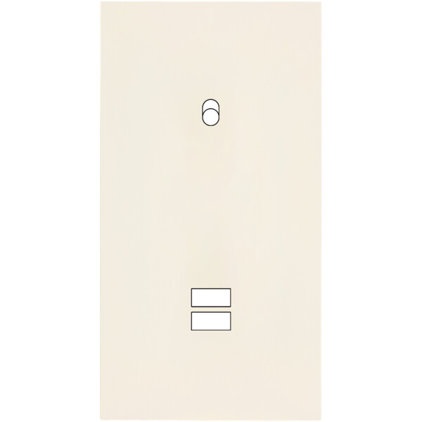 Façade Désir Ivoire Mat Double Verticale B1 U1 - Modelec - 293821