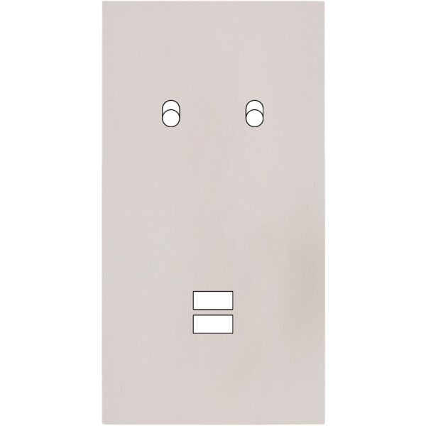 Façade Désir Gris Perle Mat Double Verticale B2 U1 - Modelec - 294823