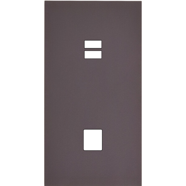 Façade Désir Anthracite Mat Double Verticale U1 M1 - Modelec - 296819